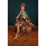 Winter Floral Kimono Gown Terracotta