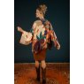 Powder Winter Floral Kimono Jacket Terracotta