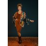 Scandinavian Flora Kimono Jacket Navy