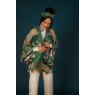 Powder Folk Art Floral Kimono Jacket Fern