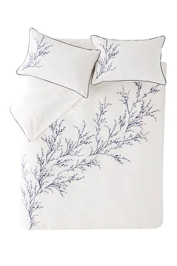 Laura Ashley Pussy Willow Sprig Emb Midnight