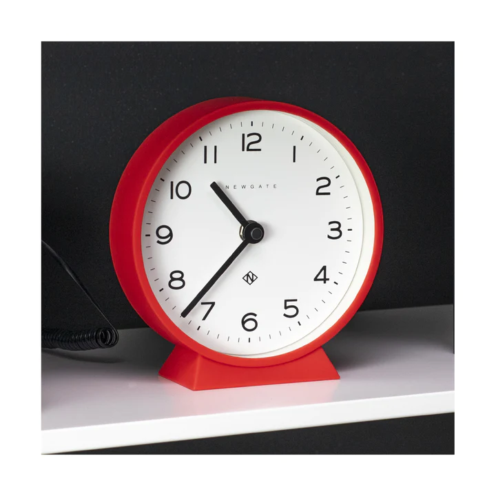 Newgate M Mantel Echo Clock - Fire Engine Red