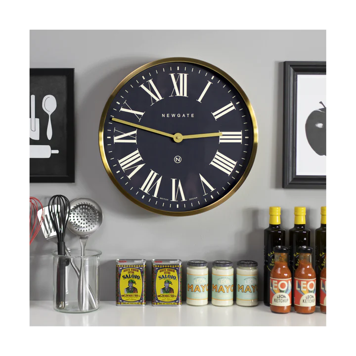 Newgate Mr Butler Wall Clock - Radial Brass