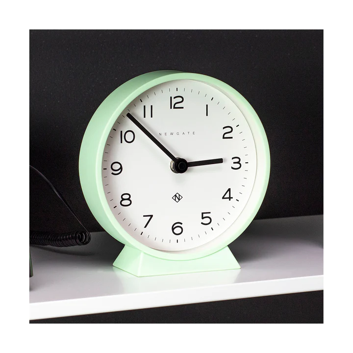 Newgate M Mantel Echo Clock - Neo Mint