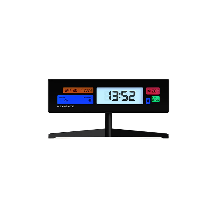 Newgate Supergenius LCD Alarm Clock - Black