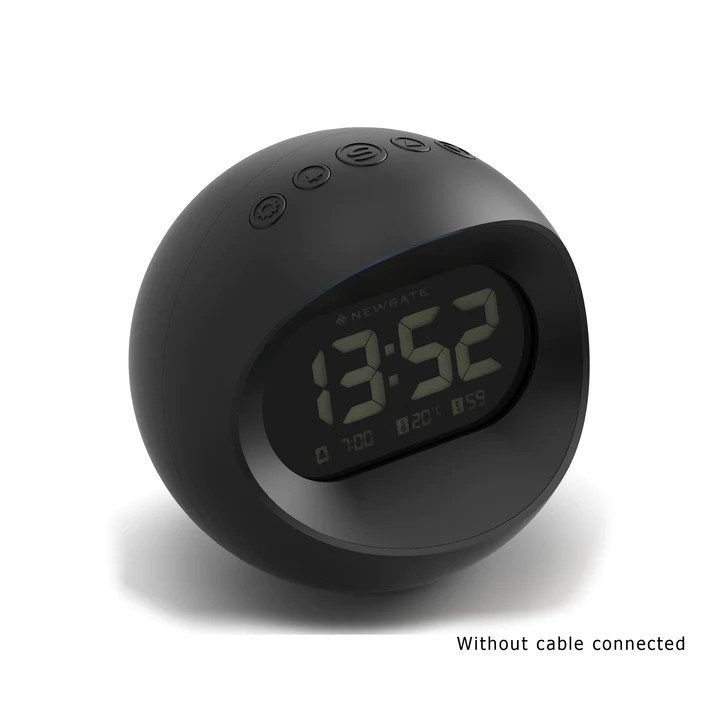 Newgate Centre of the Earth LCD Alarm in Black