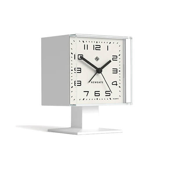 Newgate Victor Alarm Clock - Pebble White