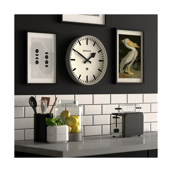 Newgate Railway Clock - Grey