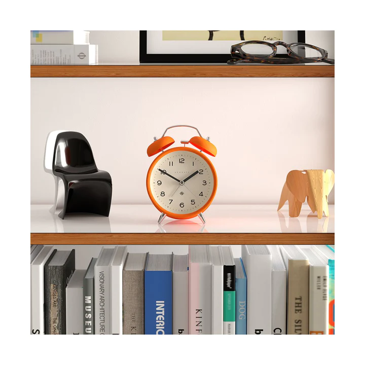 Newgate Echo Alarm Clock in Orange