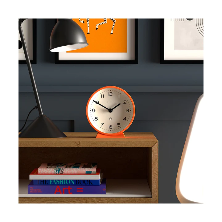 Newgate M Mantel Echo Clock in Orange