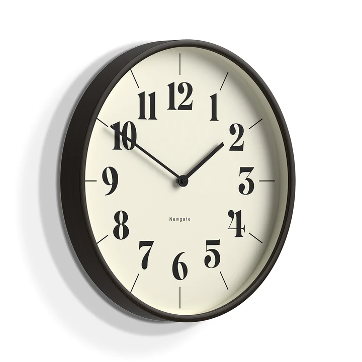 Newgate Mr Clarke Wall Clock - Dark Wood / Hopscotch