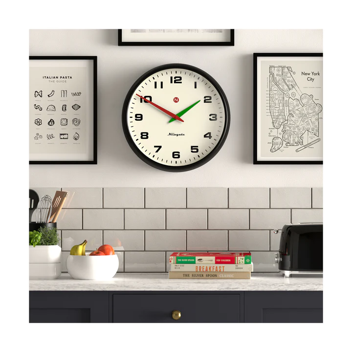 Superstore Wall Clock Alpha Dial - Black