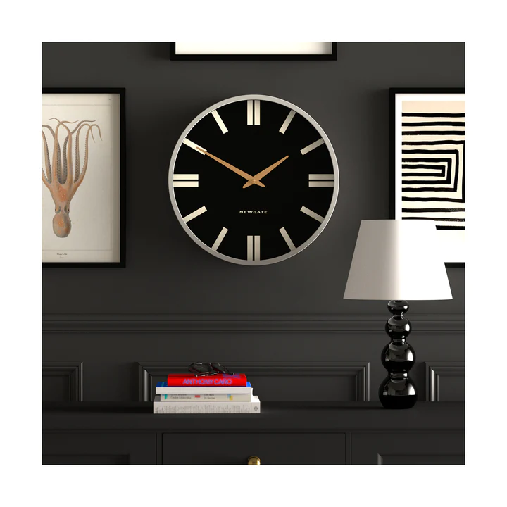 Newgate Universal Wall Clock Plaza Dial - Grey