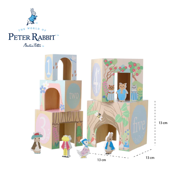 Peter Rabbit Wooden Stacking Cube