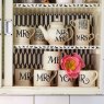 Emma Bridgewater Emma Bridgewater Black Toast Mrs & Mrs Set of 2 1/2 Pint Mugs Boxed