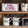 Emma Bridgwater Black Toast Mr & Mr Set of 2 1/2 Pint Mugs Boxed