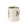 Emma Bridgwater Black Toast Mr & Mr Set of 2 1/2 Pint Mugs Boxed