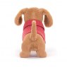 Jellycat Sweater Sausage Dog Pink