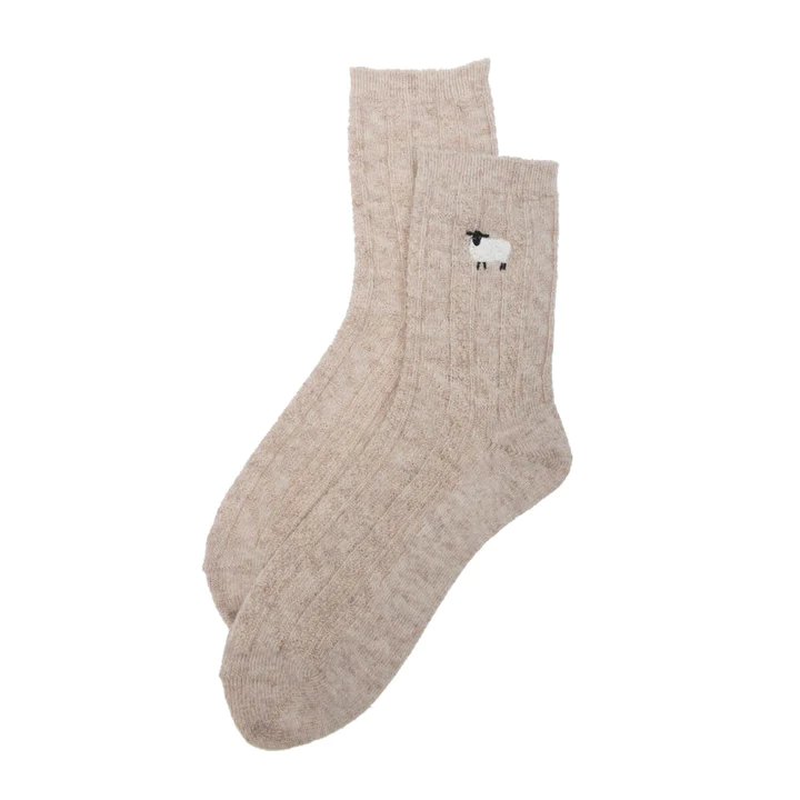 Sophie Allport Ladies Sheep Alpaca Bed Socks