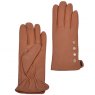 Women's Button Detail Leather Gloves