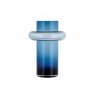 Lyngby Glass Vase Tube Dark Blue