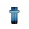 Lyngby Glass Vase Tube Dark Blue