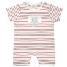 Albetta Applique Estelle Rusty Stripe Babyvest