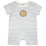 Albetta Applique Leo Lion Grey Stripe Babyvest