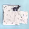 Albetta Nautical Print Blanket