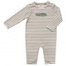 Albetta Crochet Casey Croco Earth Stripe Babygro