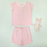 Albetta Boucle Applique Belinda Bunny Short Set 6-12months