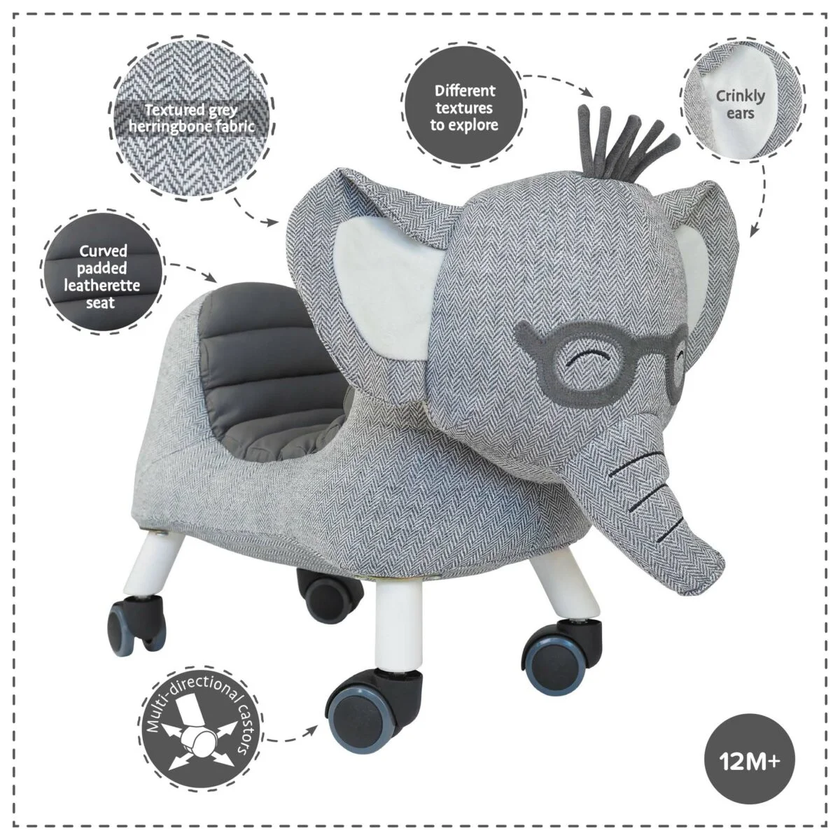 Cuthbert Elephant Ride On Toy