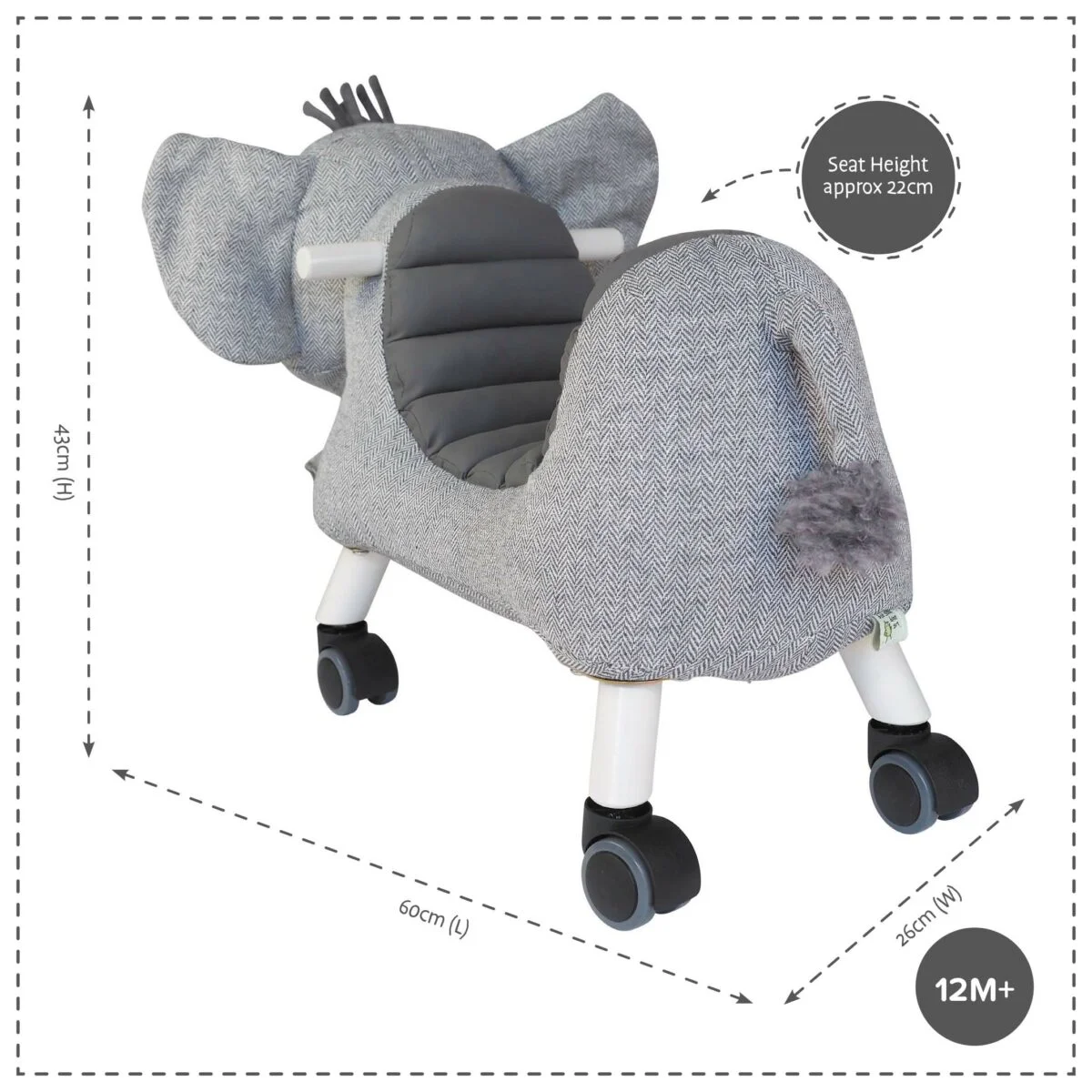Cuthbert Elephant Ride On Toy