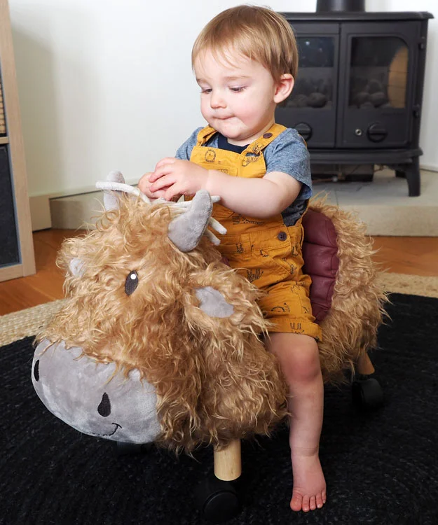 Hubert Highland Cow Ride On Toy