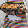 Herby Peep Stripe Oven Glove