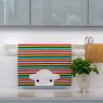 Herdy Peep Stripe Tea Towel