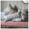Simply Organic Stripe Cushion Blue