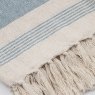 Simply Organic Stripe Throw Blue