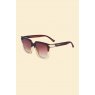 Powder Fallon Luxe Sunglasses Mahogany/Nude