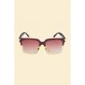 Powder Fallon Luxe Sunglasses Mahogany/Nude