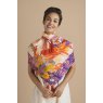 Powder Tropical Hummingbird Silk Scarf