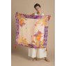 Powder Tropical Hummingbird Silk Scarf