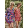 Powder Floral Tiger Face Supersoft Summer Pyjamas