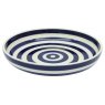 Cobalt Swirl Shallow Bowl