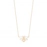 Tipperary Crystal Bee Yellow Gold Stencil Pendant