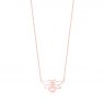 Tipperary Crystal Bee Rose Gold Stencil Pendant