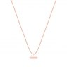 Tipperary Crystal T-Bar Pendant Rose Gold
