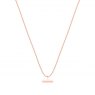 Tipperary Crystal T-Bar Pendant Rose Gold