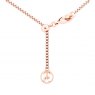 Tipperary Crystal T-Bar Pendant Rose Gold