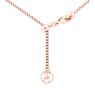 Tipperary Crystal T-Bar Pendant Rose Gold